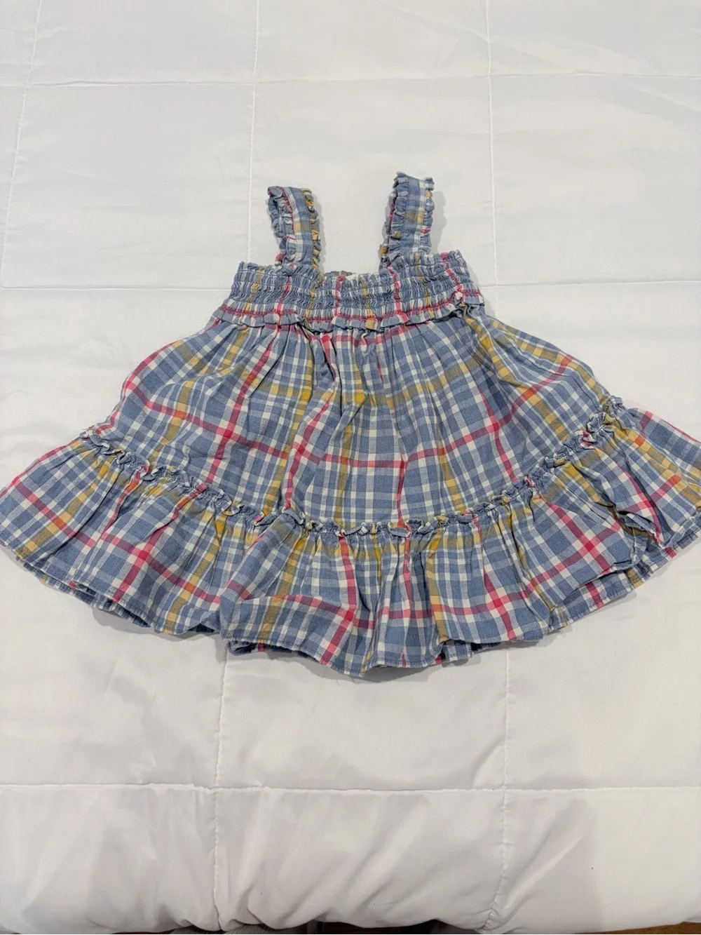 Baby Gap Beatrix Potter Plaid Smocked Dress 3-6M